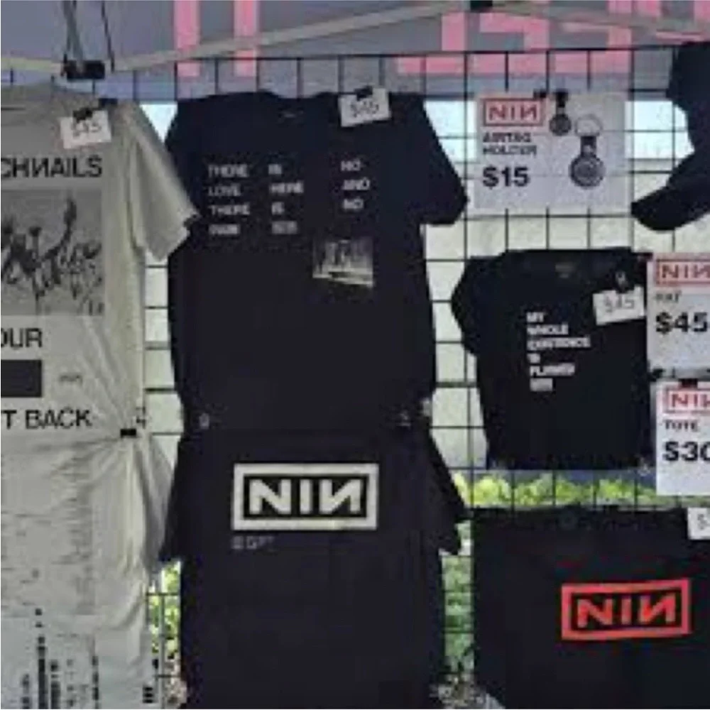Nine Inch Nails NIN Black Tote Bag Peel it Back 2025 concert - Picture 9 of 9